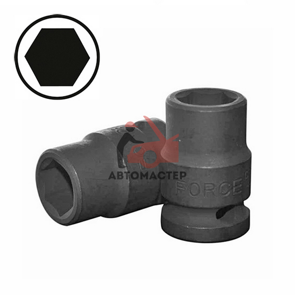 Головка ударная 1/2 6гр 15мм L 38мм / FORCE