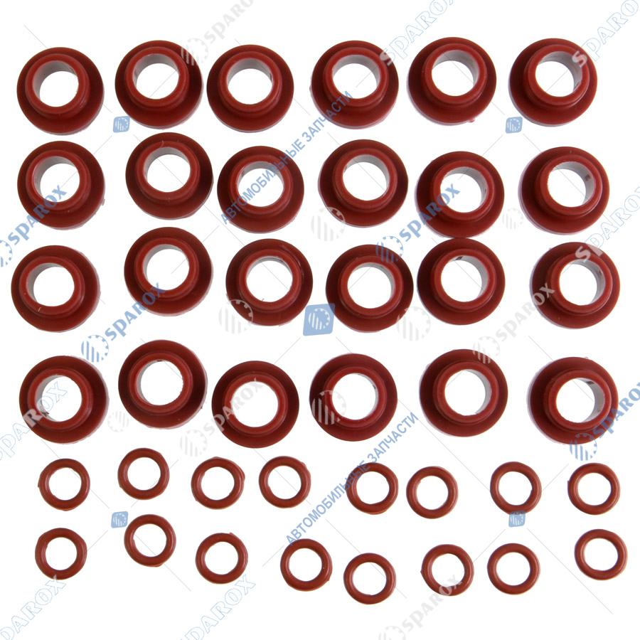 Ремкомплект ДВС КАМАЗ (из 5-ти  красный силикон)