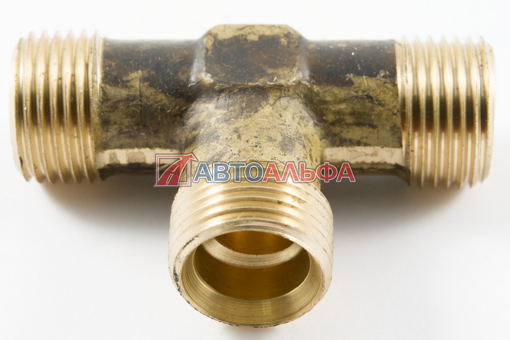 Штуцер тройник 18-18-18 латунь