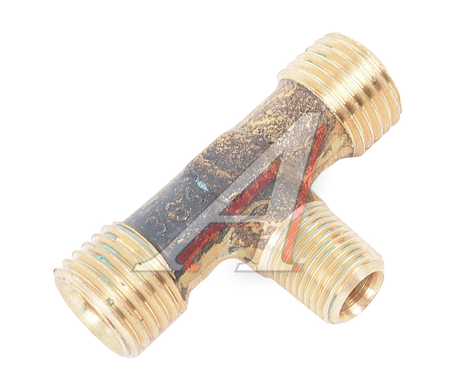 Штуцер тройник 14-10-14 латунь делителя