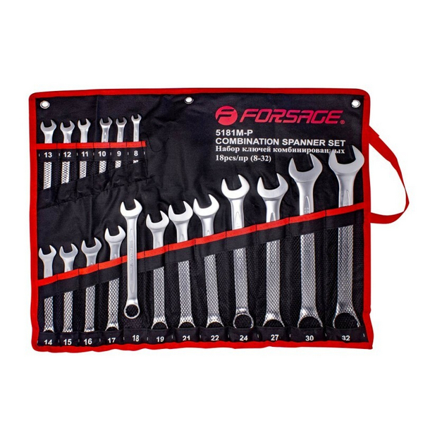 Набор комбинированных ключей 8-32 / FORSAGE
