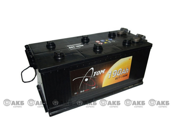 Аккумулятор 190 Амп АТОМ (обратки)