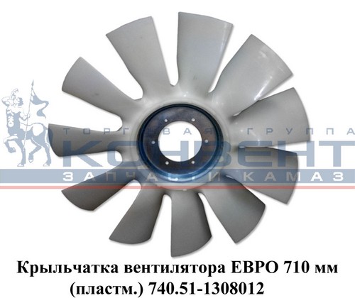Крыльчатка вентилятора 710 мм ЕВРО 2 (11 лопастей) голая