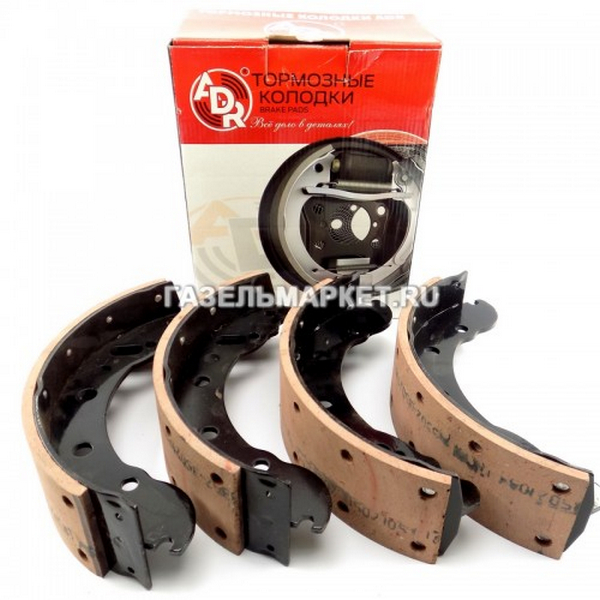 Колодки задние Газель (клепаные) / KUMZ