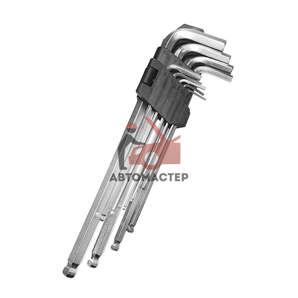 Набор шестигранников 9 пр 1,5-10мм (длинные) / STRONG
