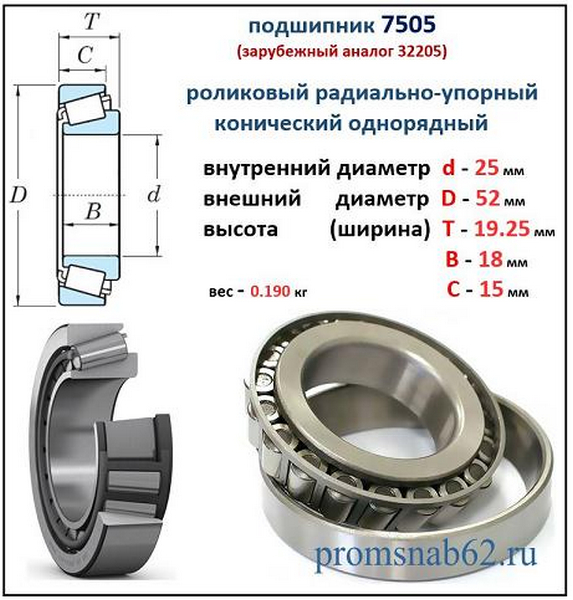 Подшипник 7505