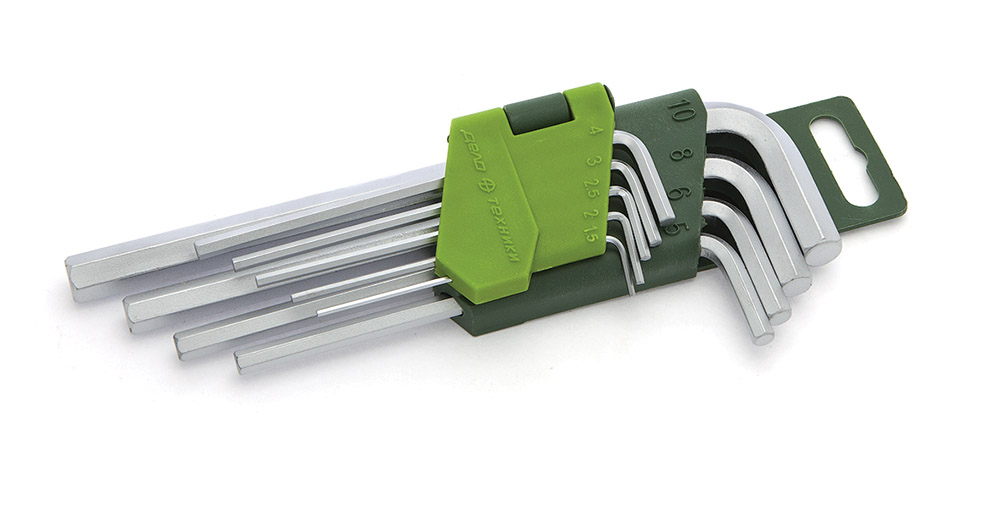 Набор шестигранников 9 пр 1,5-10мм (длинные) / ДЕЛО ТЕХНИКИ