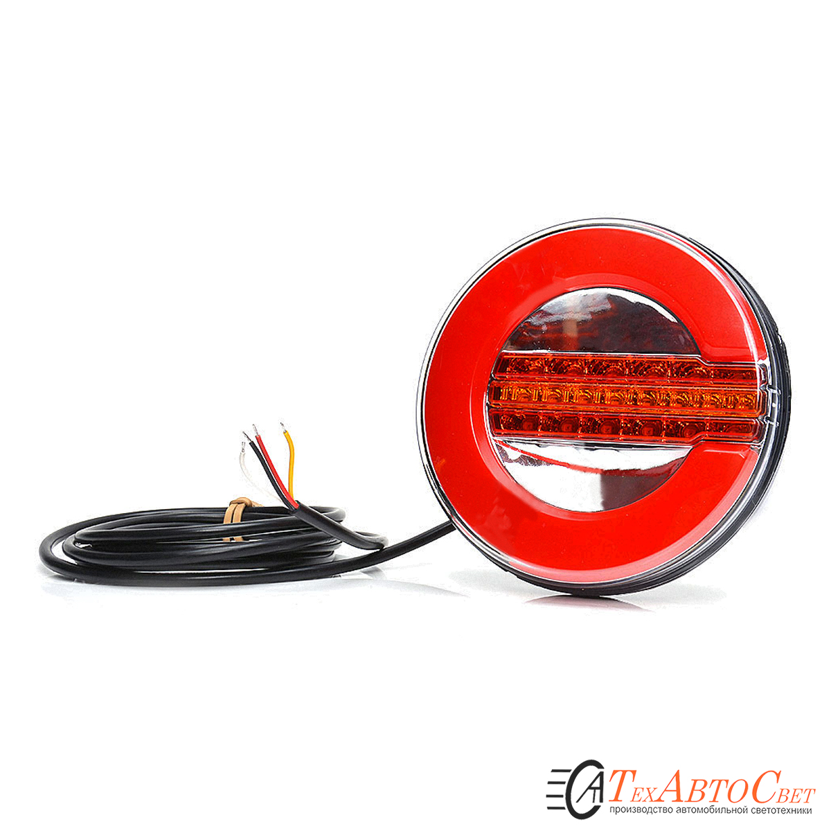 Стоп фонарь диодный 12/24v с бег поворотником (U015-01LED) / ТЕХАВТОСВЕТ