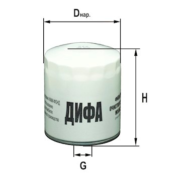 Фильтр масляный Газель, Волга / DIFA
