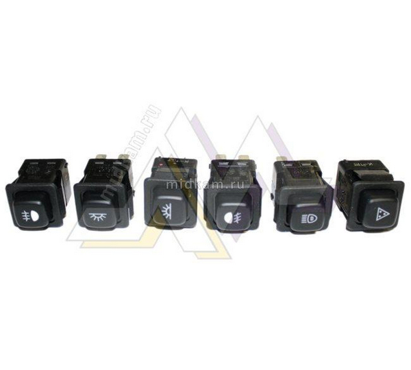 Клавиши панели приборов Евро (к-т из 6-ти)