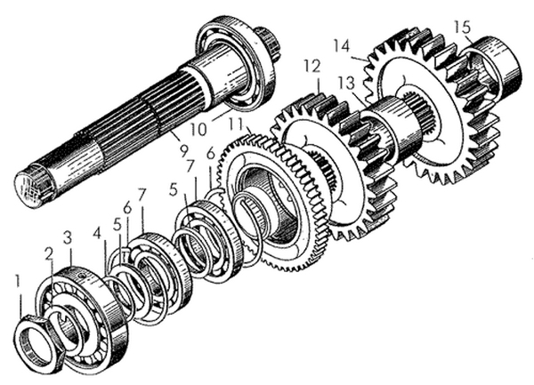 Вал катка Т170