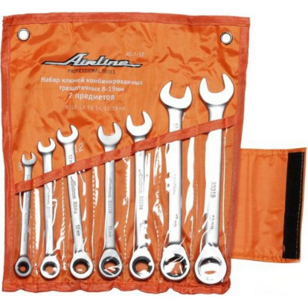 Набор трещоточных ключей 8-19 / AIRLINE
