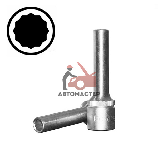 Головка 1/2 12гр 13мм L 77мм / FORCE