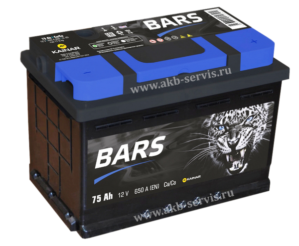 Аккумулятор 75 Амп / BARS