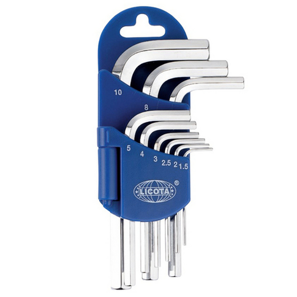 Набор шестигранников 9 пр 1,5-10мм / в синей коробке / STRONG