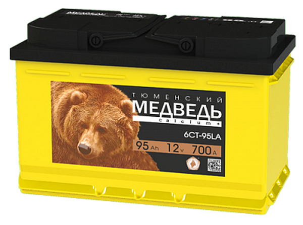 Аккумулятор 95 Амп / ТЮМЕНСКИЙ МЕДВЕДЬ