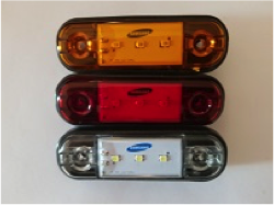 Фонарь контурный 12/24v желтый (160-00-3LED) / ТЕХАВТОСВЕТ