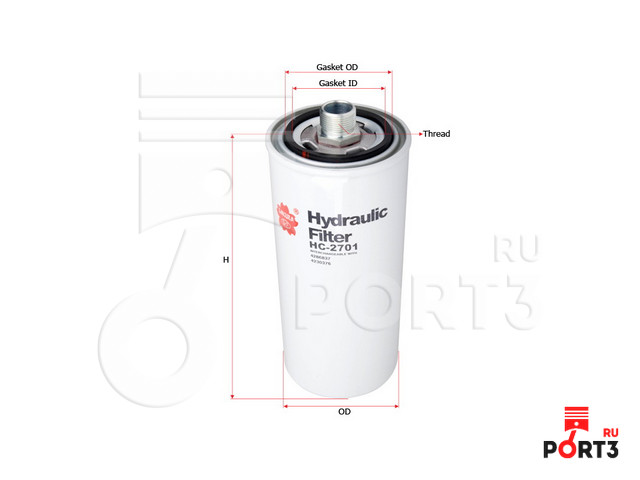 Фильтр гидравлический HC2701 / SAKURA