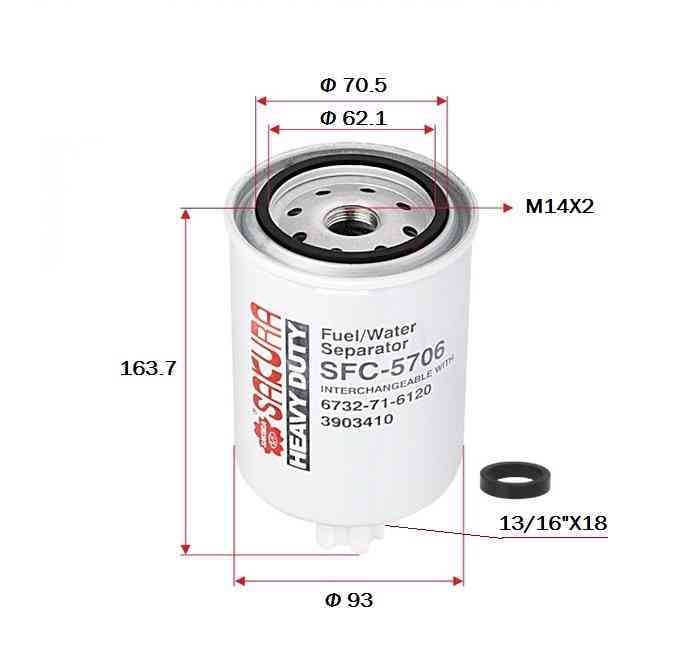 Фильтр топливный SFC5706 / SAKURA