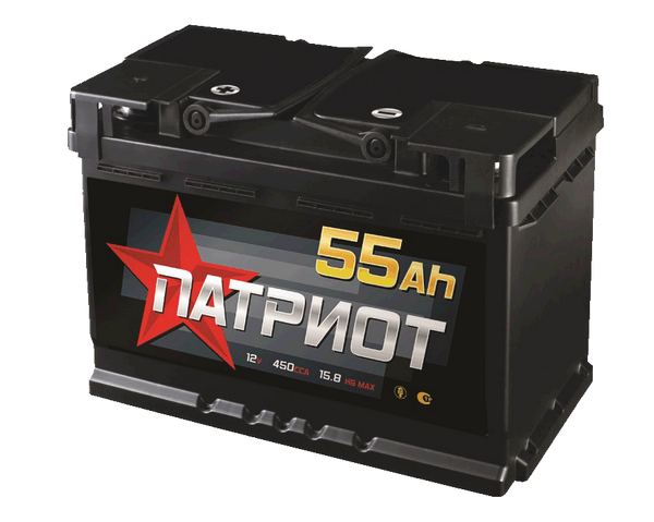 Аккумулятор 55 Амп / ПАТРИОТ