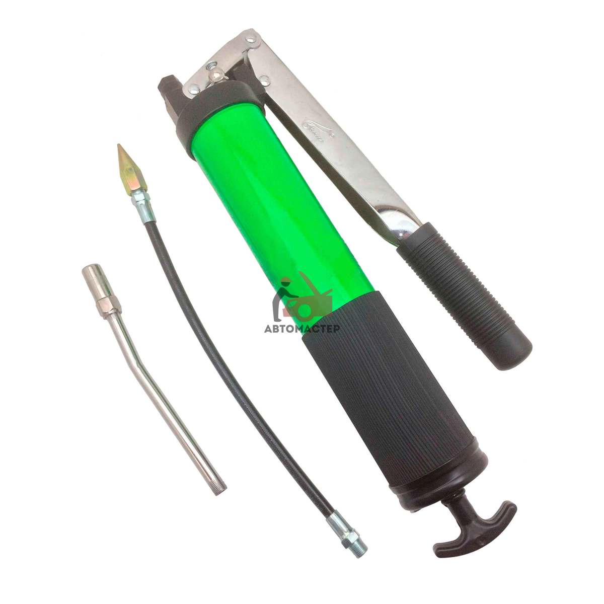 Шприц под тубу, 2 клапана (зеленый) / АВТОМАСТЕР