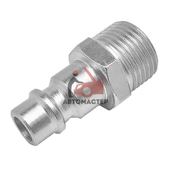 Штуцер быстросъемный “папа” с наруж. резьбой 3/8 / АВТОМАСТЕР