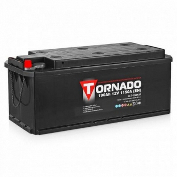 Аккумулятор 190 Амп / TORNADO (обратка)