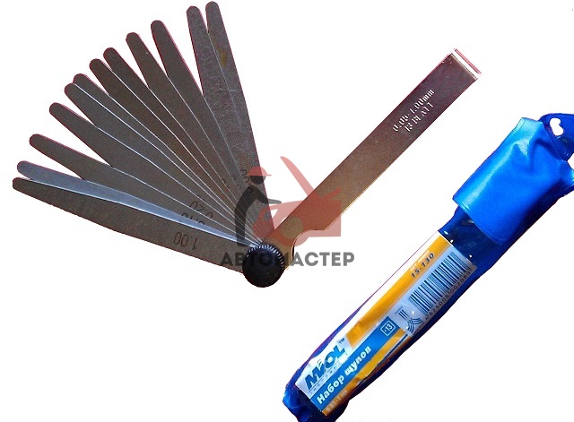 Щуп регулировки клапанов 12пр 0,05-0,635мм