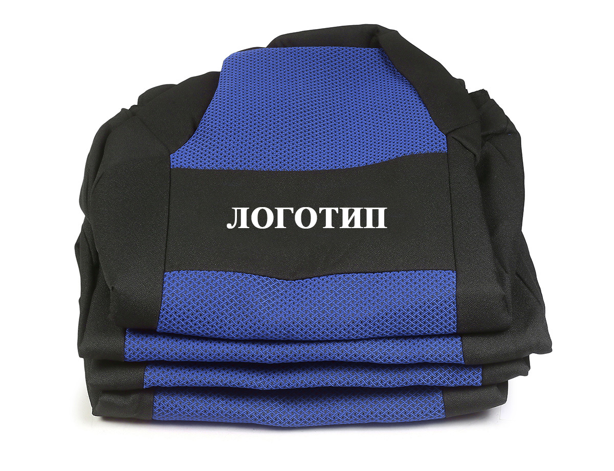 Чехол сиденья КАМАЗ ЕВРО (выс. сид., синий, к-кт)