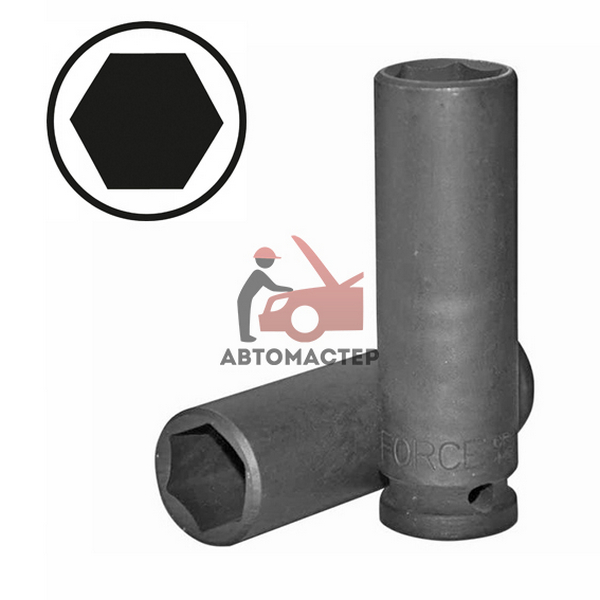 Головка ударная 1/2 6гр 21мм (тонкост. высокая) / FORCE