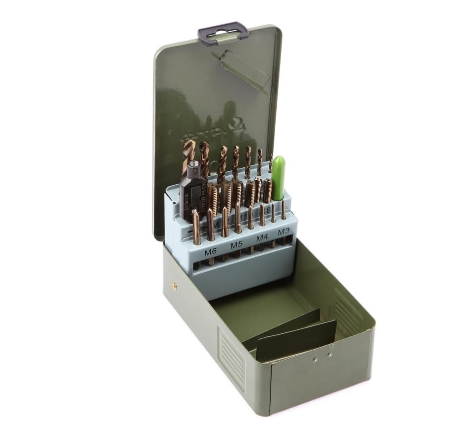 Набор метчиков и сверл 22пр / ДЕЛО ТЕХНИКИ