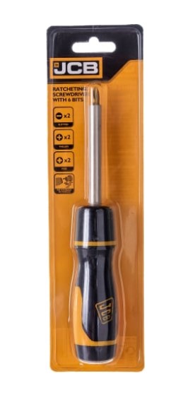 Отвертка реверсивная с битами 7 пр / JCB